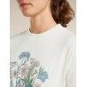 icebreaker Merinos 150 Tech Lite SS Crop Tee NZ Flora - T-shirt en laine mérinos femme | Hardloop