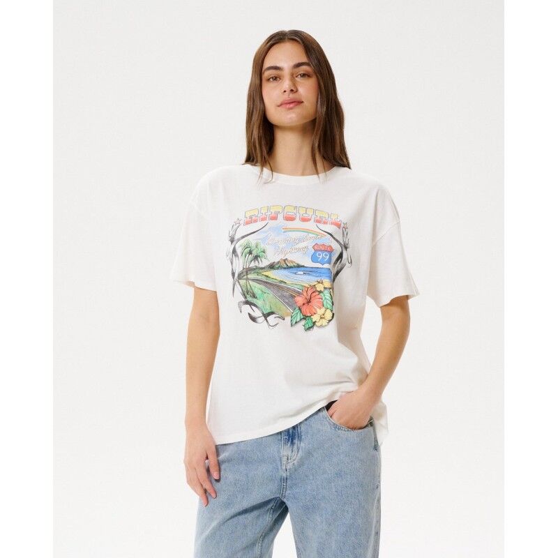Rip Curl Pacific Rider Relaxed Tee - T-shirt - Dam | Hardloop