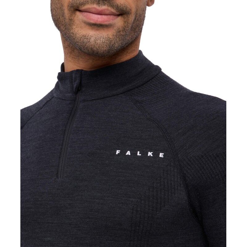 Falke Wool-Tech Long Sleeve Zip - Thermounterwäsche - Herren | Hardloop