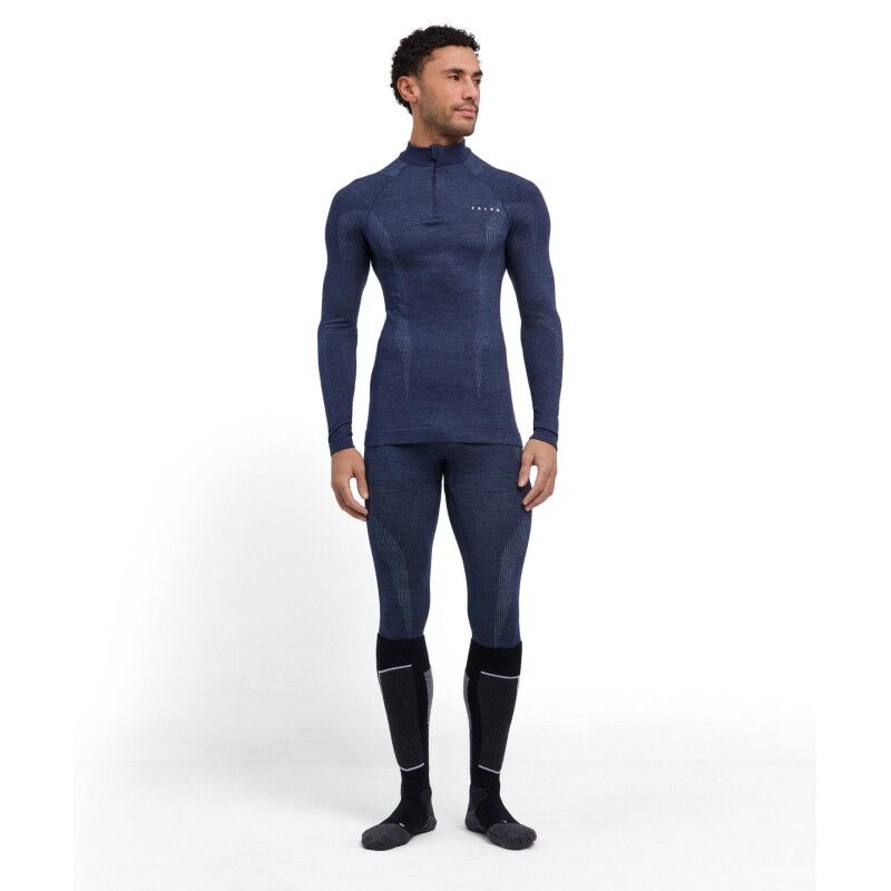 Falke Wool-Tech Long Sleeve Zip - Intimo - Uomo | Hardloop