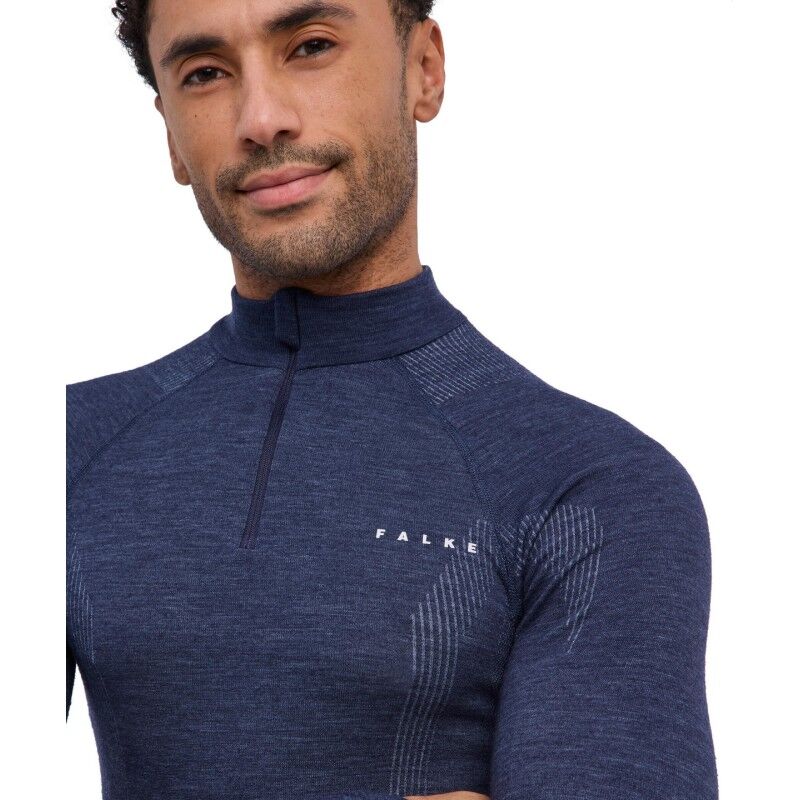 Falke Wool-Tech Long Sleeve Zip - Intimo - Uomo | Hardloop