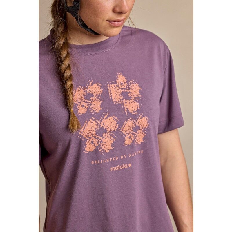 Maloja WhitneyM.Front print - T-shirt - Dam | Hardloop