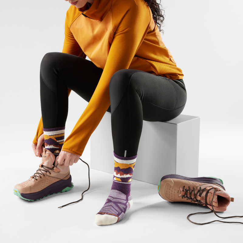 Smartwool Hike Light Cushion Mountain Moon Crew - Chaussettes randonnée femme | Hardloop