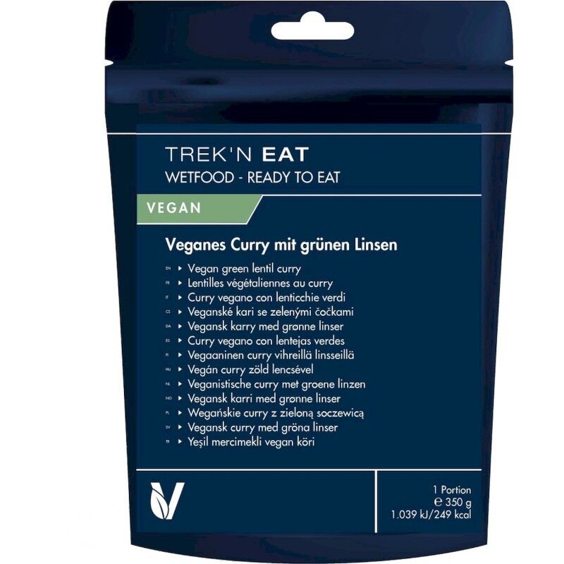 Curry Vegan de lentilles vertes - Prato principal