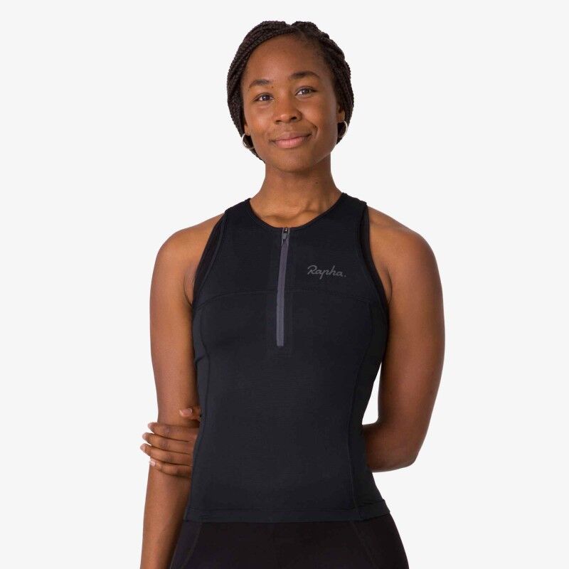 Rapha Women's Half Zip Tank - Débardeur femme | Hardloop