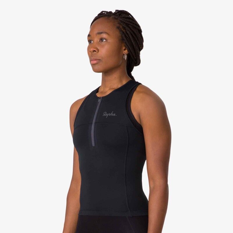 Rapha Women's Half Zip Tank - Débardeur femme | Hardloop