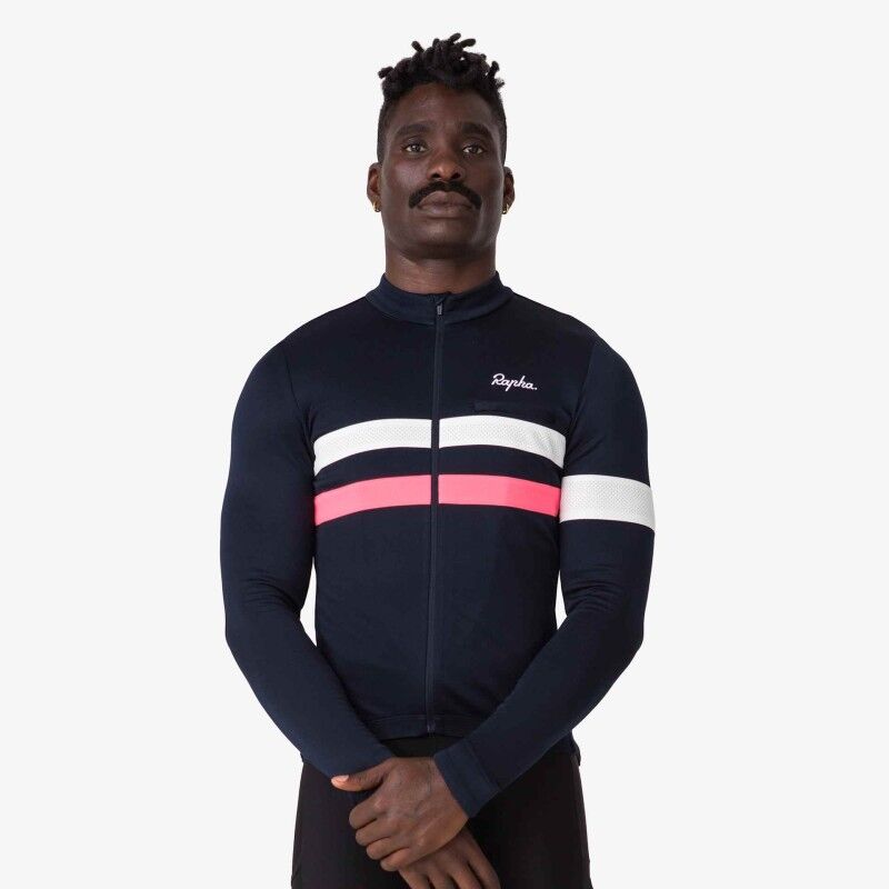 Rapha Men's Brevet Long Sleeve Jersey - Radtrikot - Herren | Hardloop