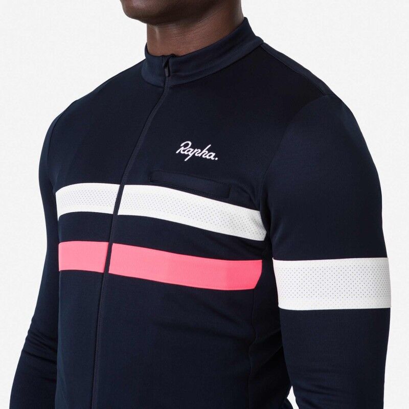 Rapha Men's Brevet Long Sleeve Jersey - Radtrikot - Herren | Hardloop