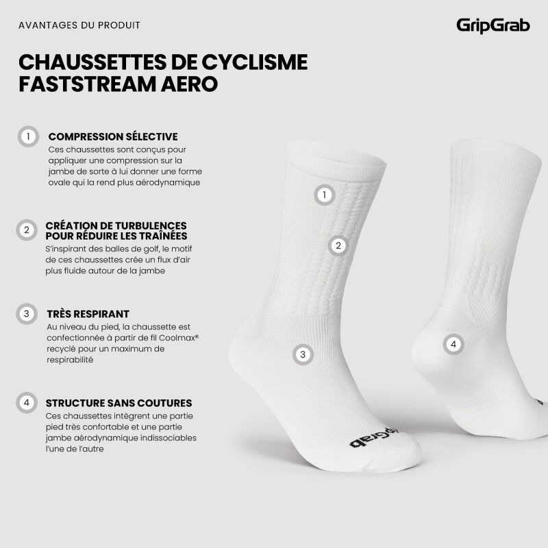 GripGrab FastStream Aero Cycling Socks - Fahrradsocken | Hardloop