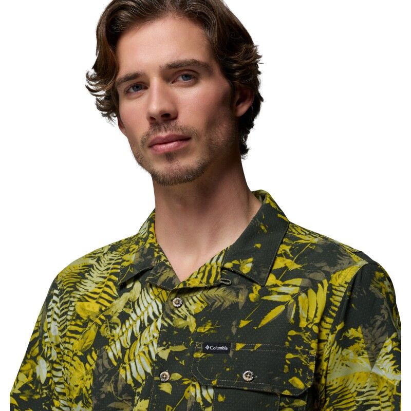 Columbia Tech Trail Utility Printed Woven SS Tee - Pánská košile | Hardloop