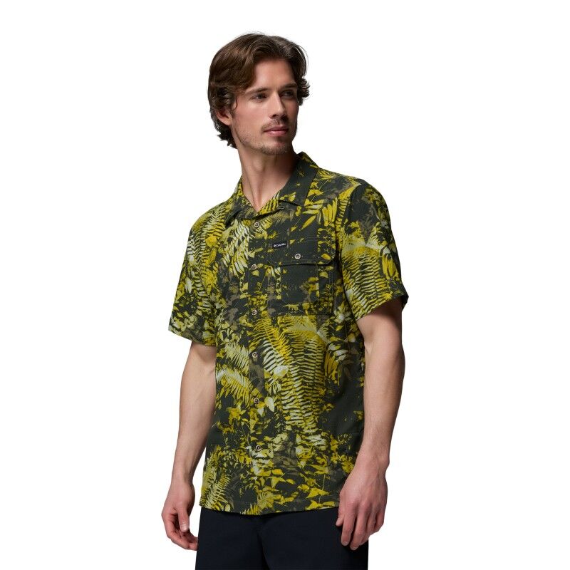 Columbia Tech Trail Utility Printed Woven SS Tee - Skjorte - Herrer | Hardloop