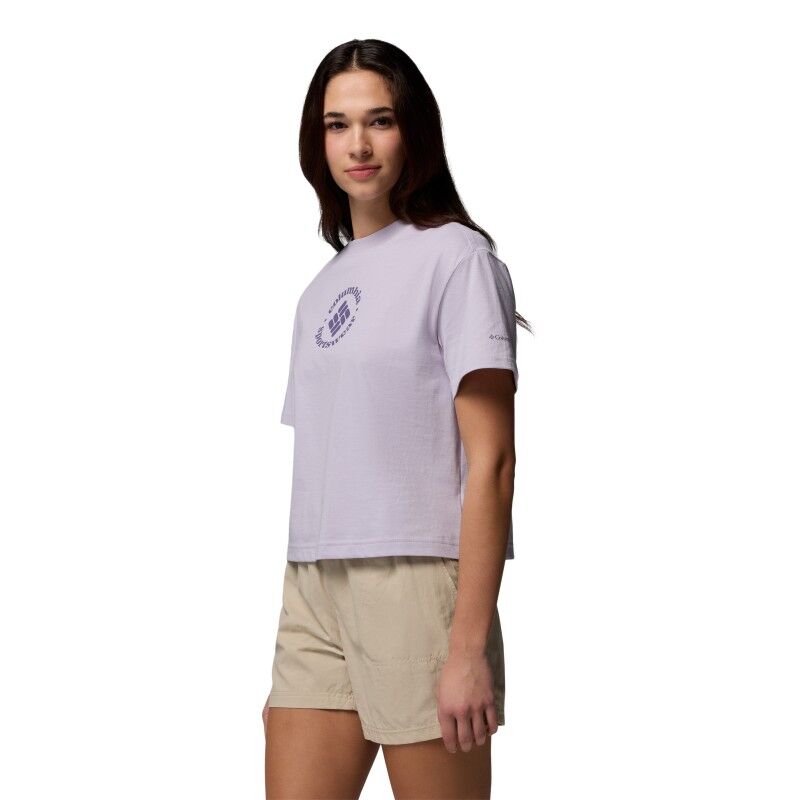 Columbia Rolling Bend Graphic Relaxed Crop SS Tee - T-shirt femme | Hardloop