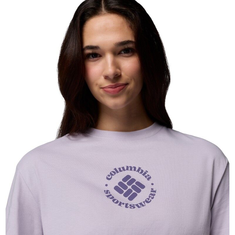 Columbia Rolling Bend Graphic Relaxed Crop SS Tee - T-shirt - Women's | Hardloop