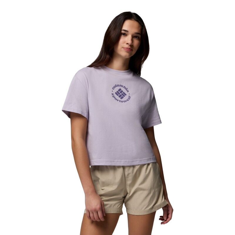 Rolling Bend Graphic Relaxed Crop SS Tee - T-shirt - Dam