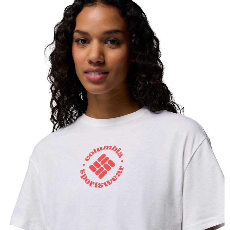 Columbia Rolling Bend Graphic Relaxed Crop SS Tee - T-shirt - Women's | Hardloop