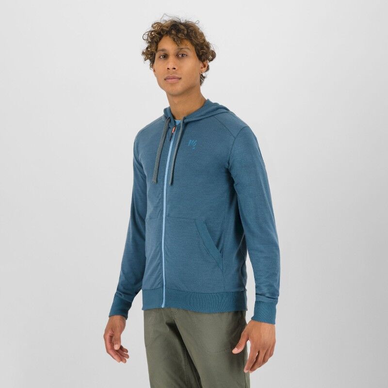 Karpos Coppolo Merino Full Zip Hoodie - Merinovillahuppari - Miehet | Hardloop