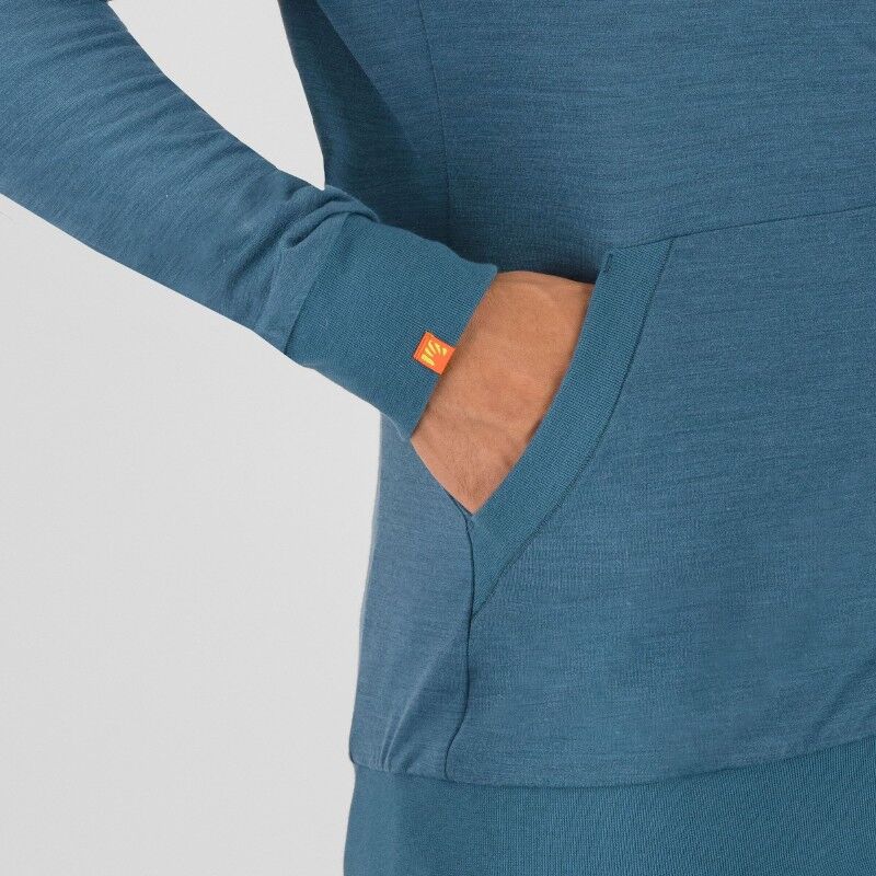 Karpos Coppolo Merino Full Zip Hoodie - Merinovillahuppari - Miehet | Hardloop