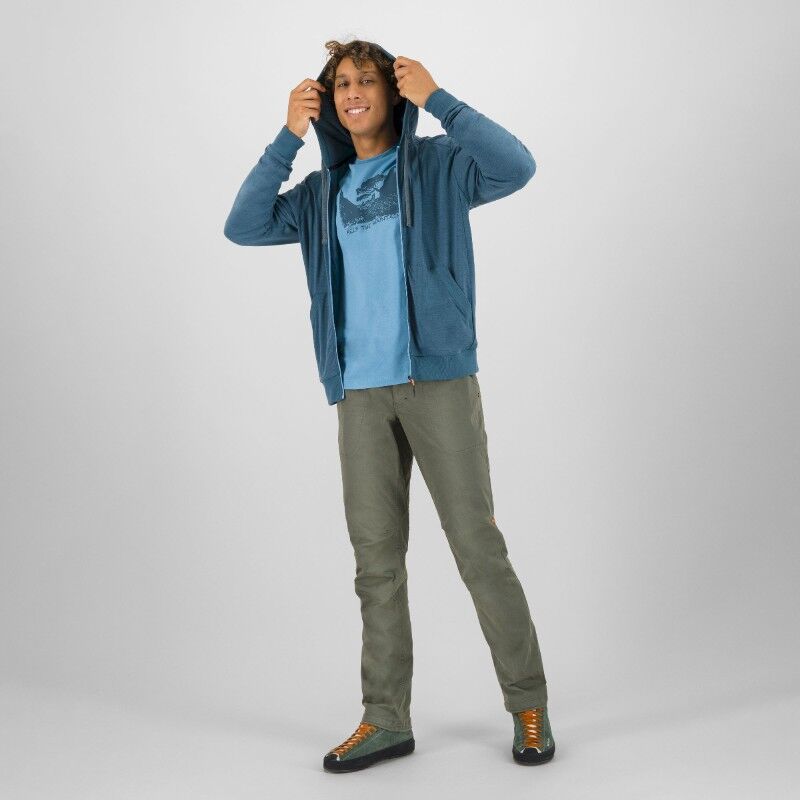 Karpos Coppolo Merino Full Zip Hoodie - Merinovillahuppari - Miehet | Hardloop