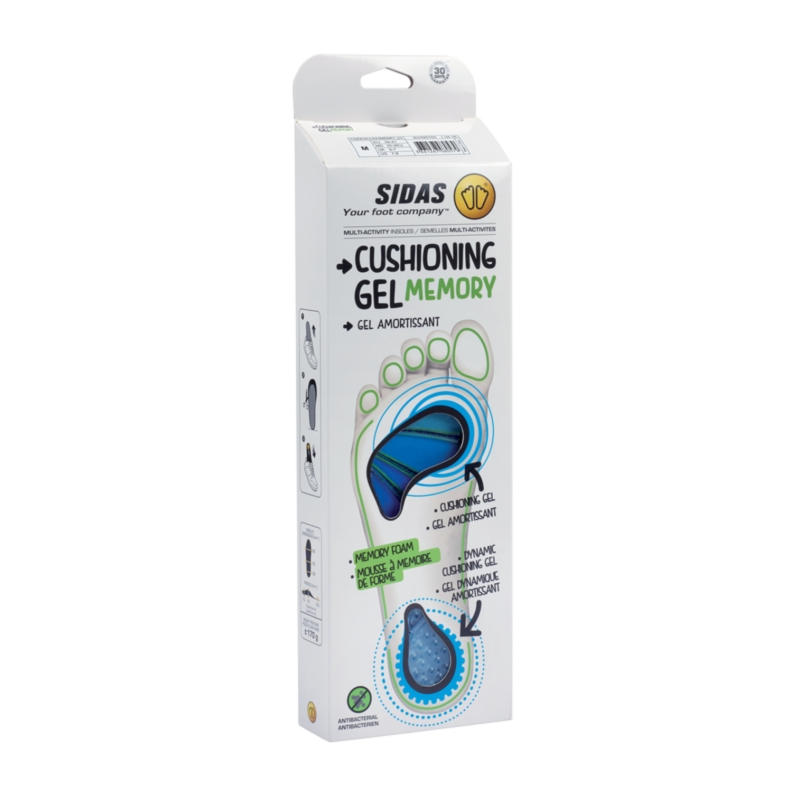 Sidas Cushioning Gel Memory - Iläggssulor | Hardloop