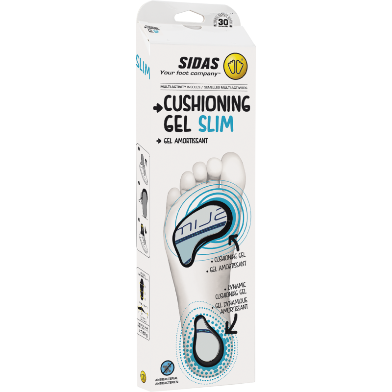 Sidas Cushioning Gel Slim - Vložky do bot | Hardloop