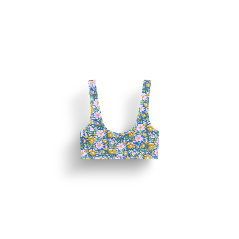 Wahine Printed Top - Bikini top