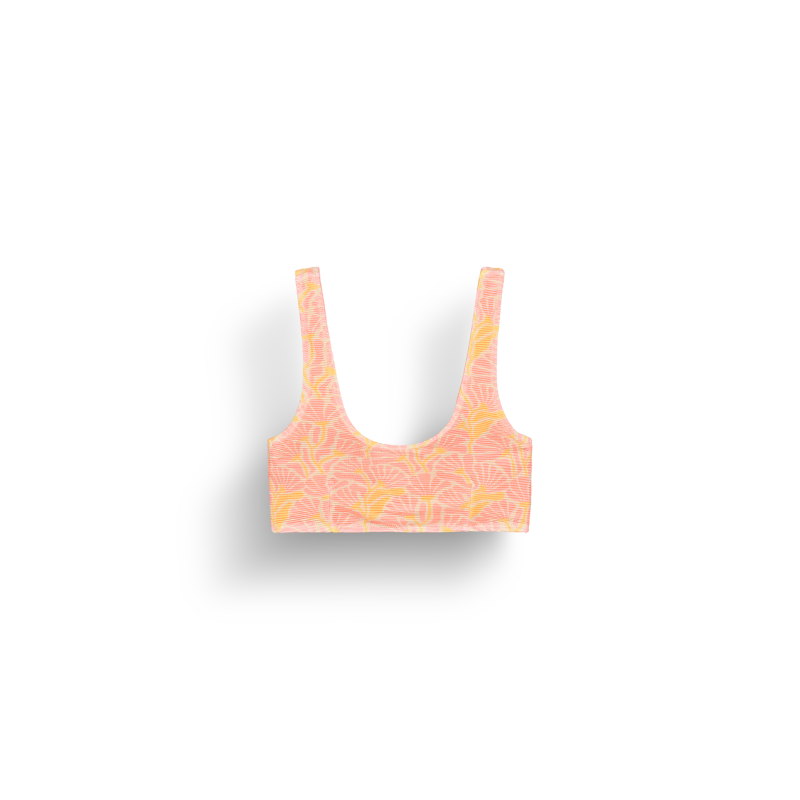 Wahine Printed Top - Bikini top