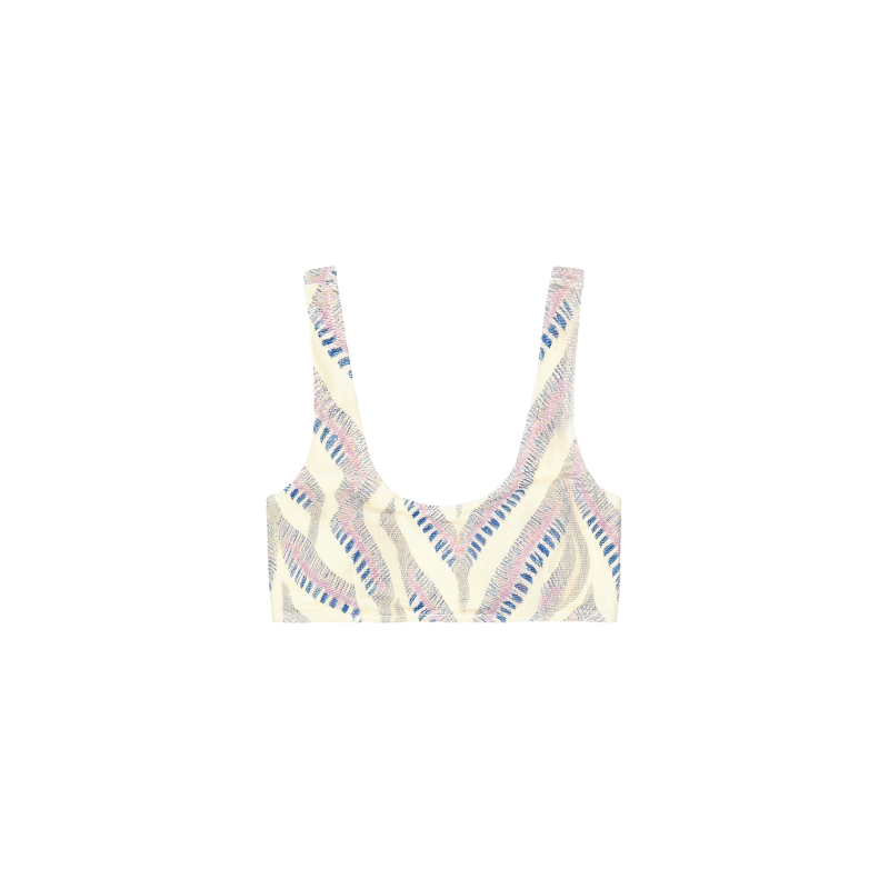 Wahine Printed Top - Bikini top
