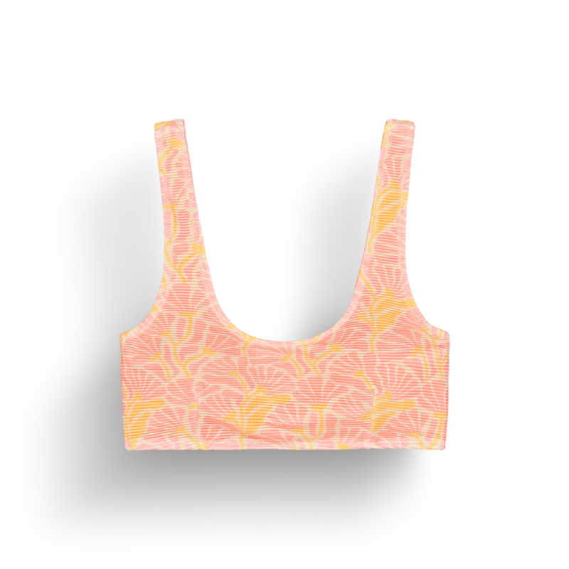 Wahine Printed Top - Top de bikini