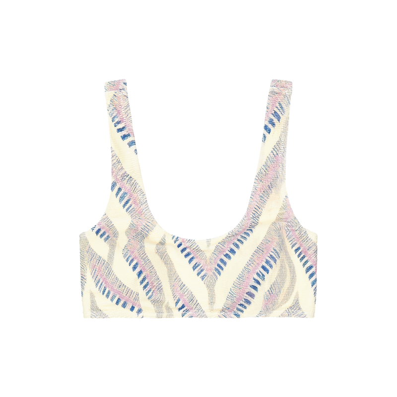 Wahine Printed Top - Bikini top