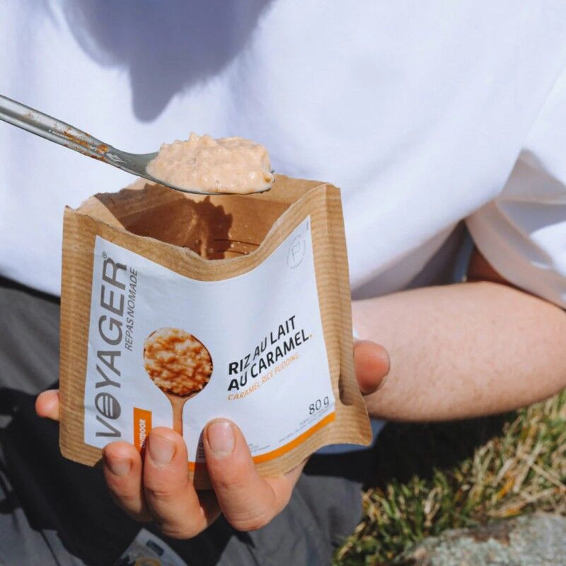 Voyager Nutrition Riz au Lait au Caramel - Dehydrované jídlo na cesty | Hardloop