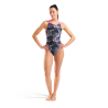 Arena Camo Swimsuit V Back L - Zwempak voor dames | Hardloop