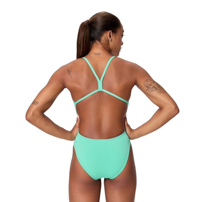 Speedo Solid V-Back 2.0 - Fato de banho de natação mulher | Hardloop