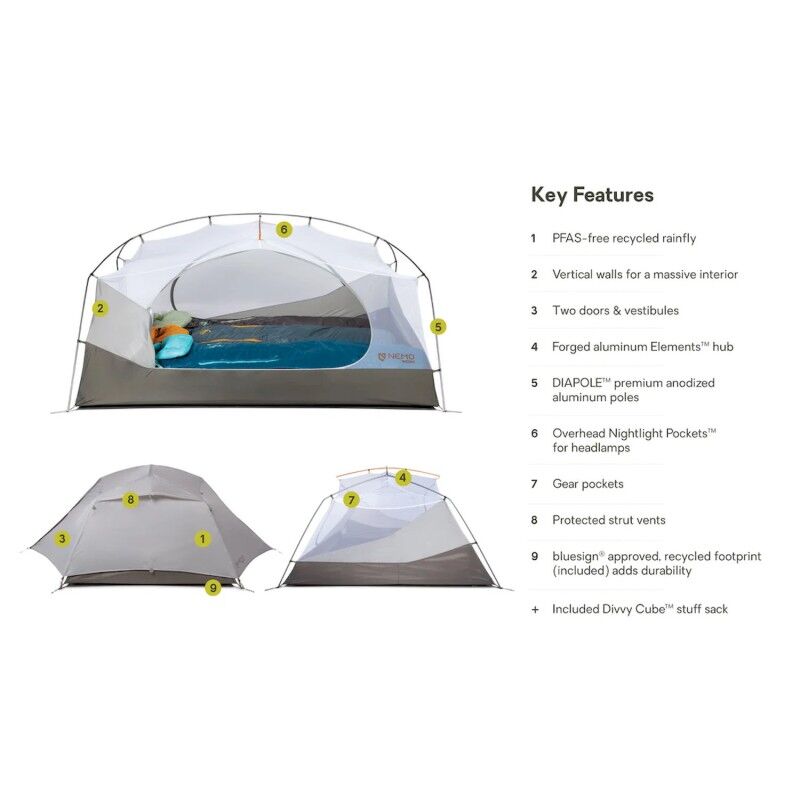 Nemo Aurora 3P & Footprint - Stan | Hardloop