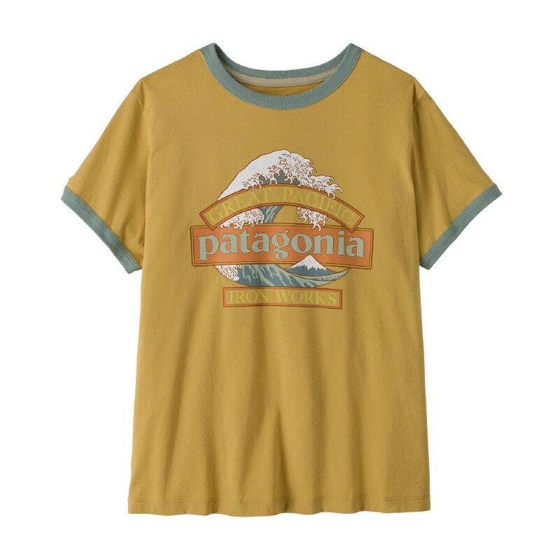 Patagonia W's Great Waves Ringer Tee - T-shirt - Dam | Hardloop