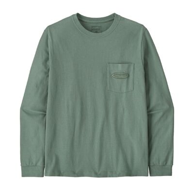 M's L/S MW '95 Oval Logo Pocket Tee - T-shirt - Herrer