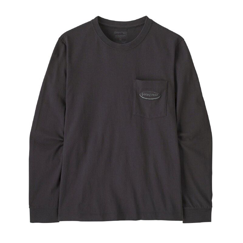 Patagonia M's L/S MW '95 Oval Logo Pocket Tee - T-shirt - Heren | Hardloop