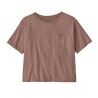 Patagonia W's Fitz Roy Massif Easy Cut Pocket Tee - T-shirt - Dam | Hardloop