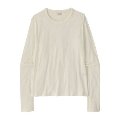 W's L/S Rib Knit Top - Camiseta - Mujer