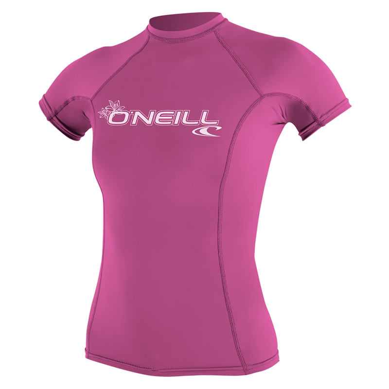 Wms Basic Skins S/S Rash Guard logo - Lycras - Mujer
