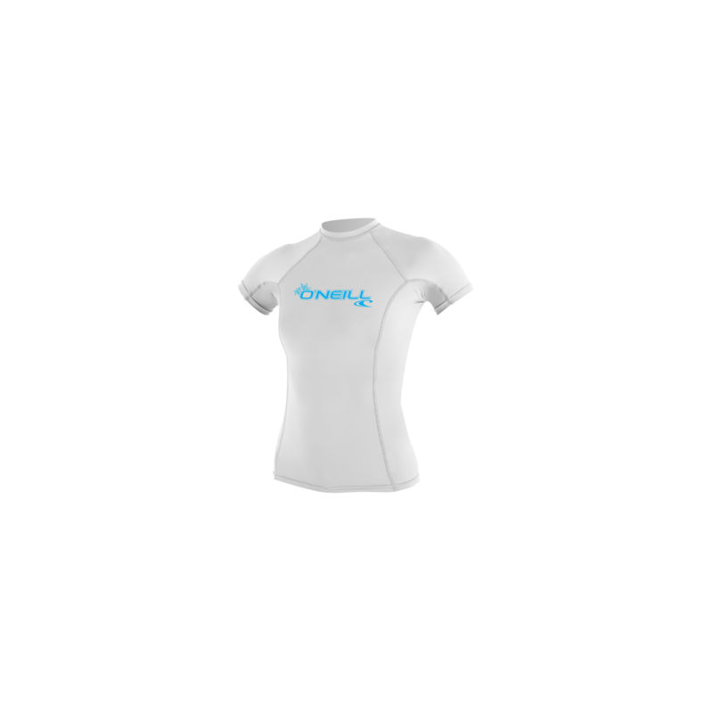 O'Neill Wms Basic Skins S/S Rash Guard logo - Lycras - Dam | Hardloop