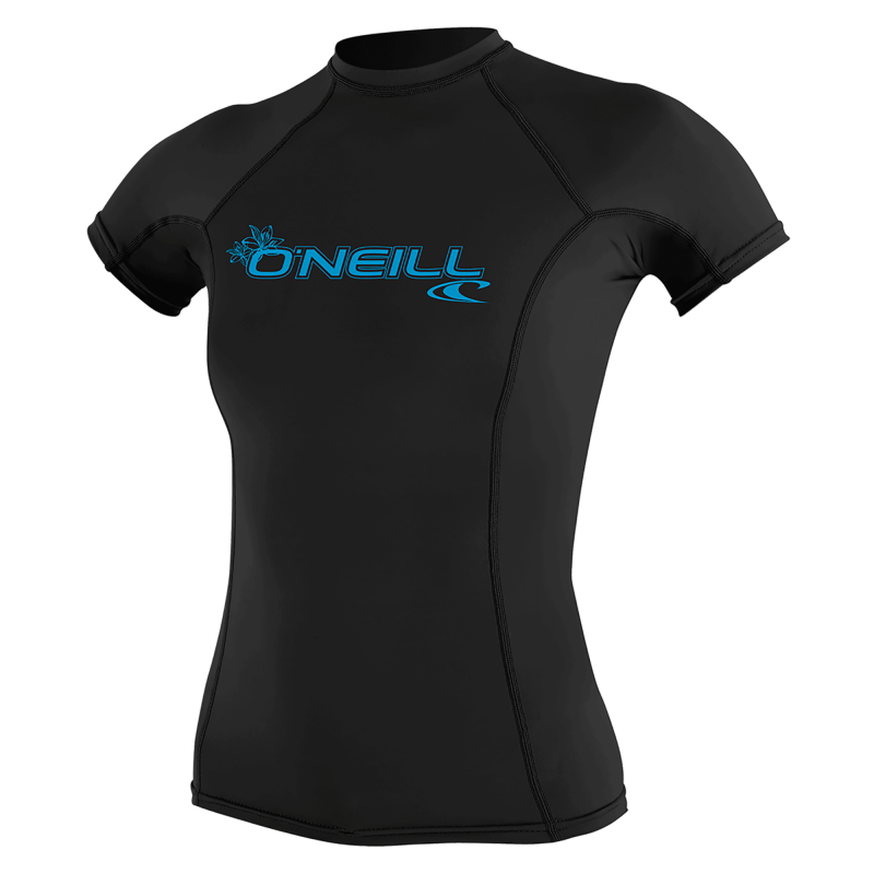 Wms Basic Skins S/S Rash Guard logo - Lycras - Damen