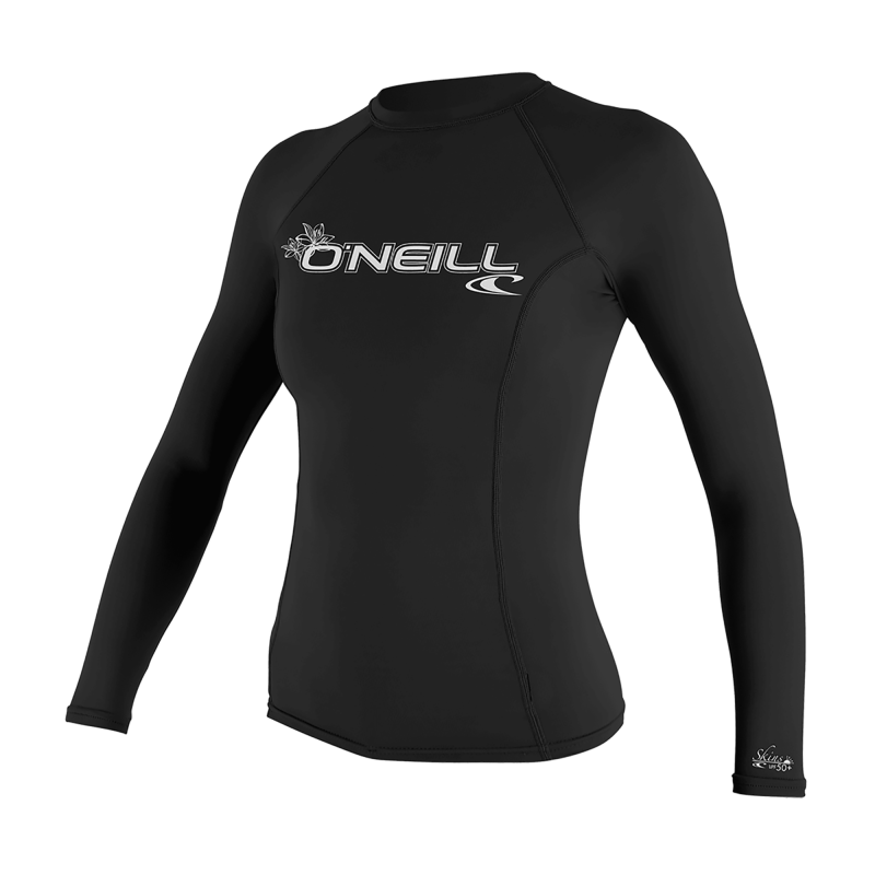 O'Neill Wms Basic Skins L/S Rash Guard logo - Lycras - Damer | Hardloop