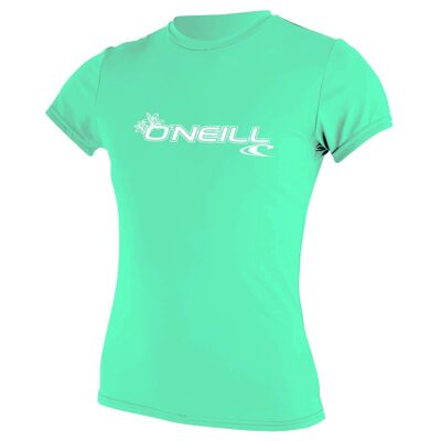 Wms Basic Skins S/S Sun Shirt logo - Lycra femme