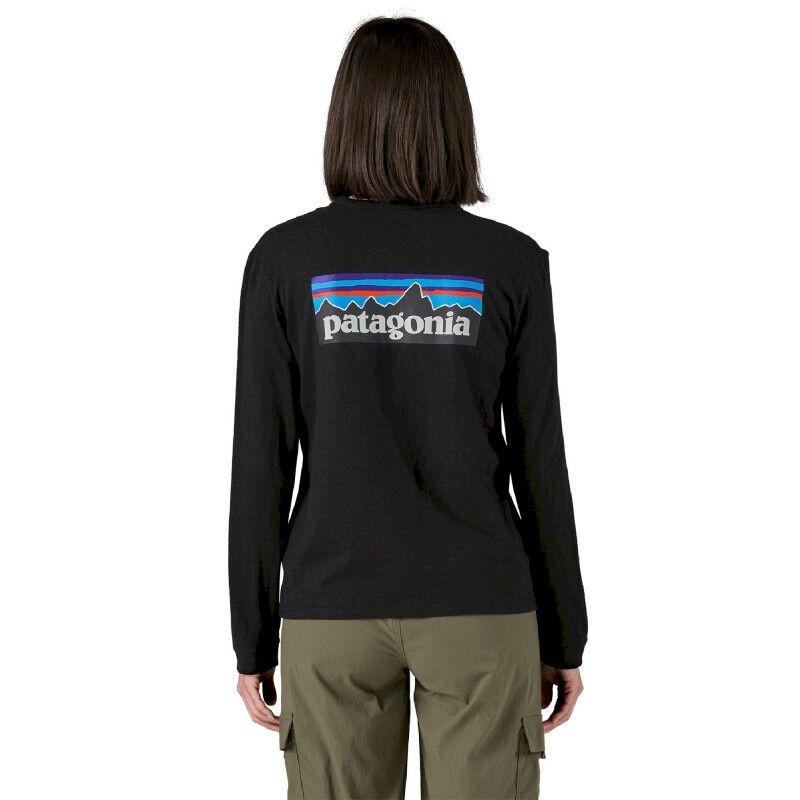 Patagonia L/S P-6 Logo Responsibili-Tee - T-shirt - Damer | Hardloop