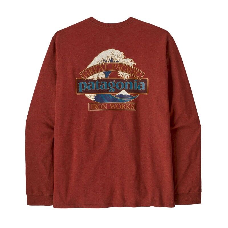 M's L/S Great Waves Responsibili-Tee - T-Shirt - Herren