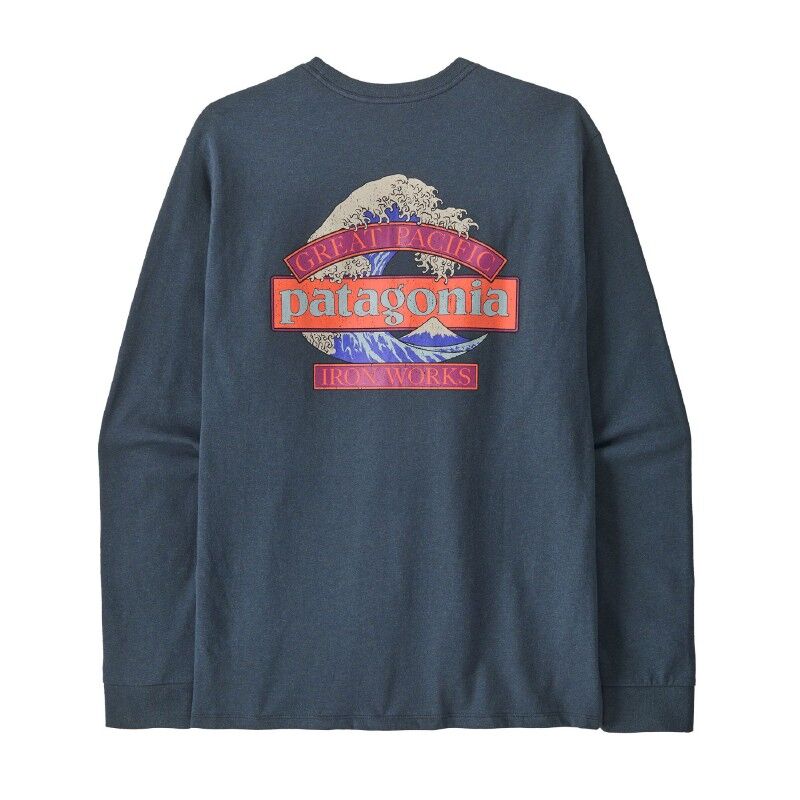 M's L/S Great Waves Responsibili-Tee - T-shirt homme