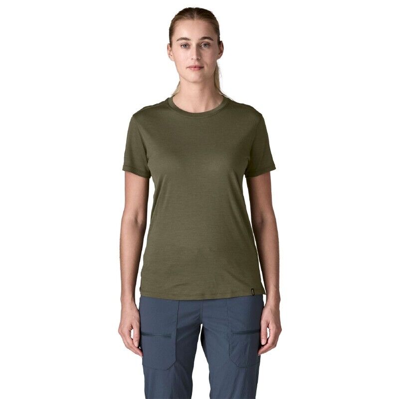 Patagonia Cap Cool Merino Shirt - Camiseta - Mujer | Hardloop