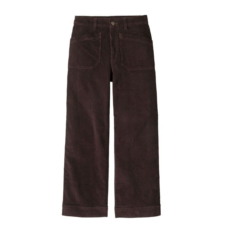 Women's Wide-Leg Corduroy Pants - Broek - Dames