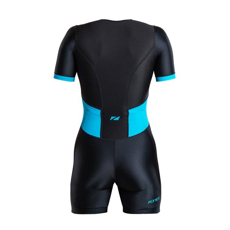 Zone3 Activate Manches Courtes Full Zip - Strój triathlonowy damski | Hardloop
