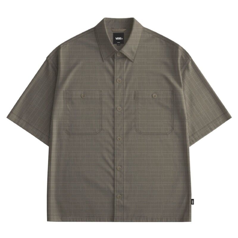 Vans Larkspur Textured Solid Ss Shirt - Shirt - Men's | Hardloop